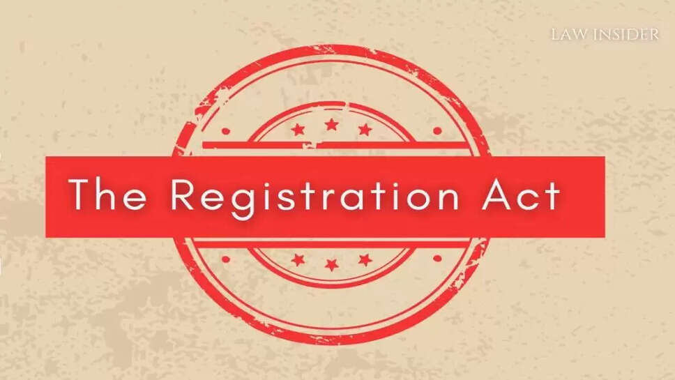 Registrattion act news